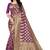 women purple woven art silk saree with blouse