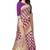 women purple woven art silk saree with blouse