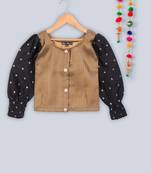 full sleeves brocade choli with lehnga