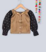 full sleeves brocade choli with lehnga