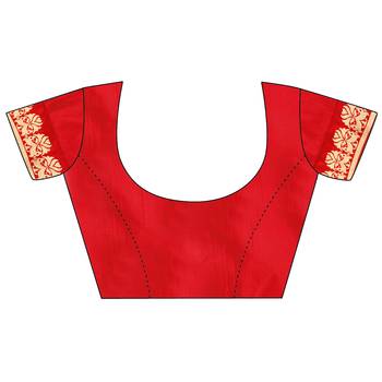 women red woven art silk saree with blouse 7