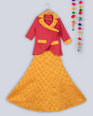 full sleeves choli with fish cut lehnga 3
