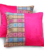 Jaipuri Decorative 2 Pc. Pink Cushion Covers Set