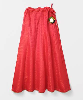 cape sleeves choli with printed silk lehnga 4