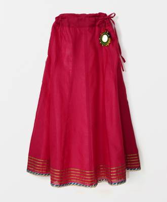 cape sleeves brocade choli with contrast lehnga 4