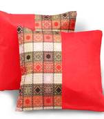 Traditional Jacquard Style 2Pc. Cushion Covers Set