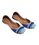 Navy Blue Bead & Thread Work Party Wear Ethnic.Jutti