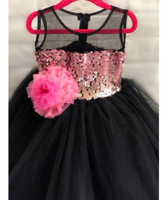 Black Flaired Gown 2