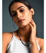 Black And White Beaded Necklace