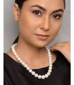 White Natural Pearls Inspired Necklace