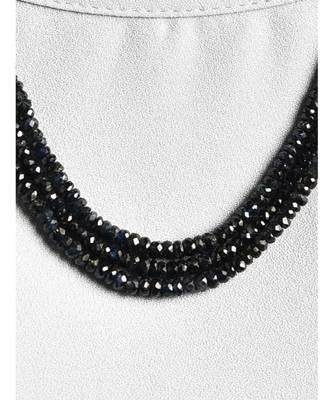 Black Gold Tone Beaded Handcrafted Necklace 2