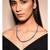 Blue Natural Stones Gold Tone Necklace