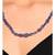 Blue Natural Stones Gold Tone Necklace