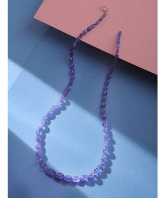 Blue Natural Stones Gold Tone Necklace 3