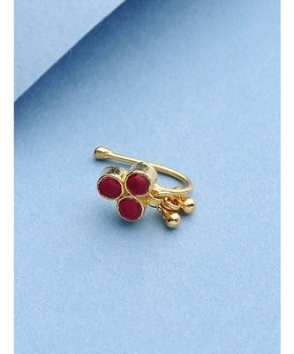 Ruby Red Kundan Nosepin 2