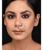 Turquoise Kundan Nosepin