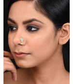 Turquoise Kundan Delicate Nosepin