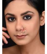 Peach Kundan Delicate Nosepin
