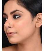 Golden Kundan Nosepin