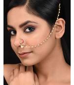 Ruby Red Chandh Nosepin