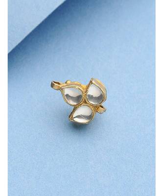 Gold Tone Kundan Nosepin 2
