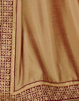   multicolor embroidered art silk saree with blouse 3