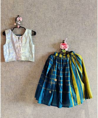 Brocade Top With Ghaghra 1