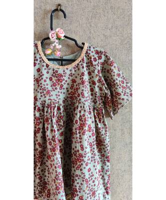Green Kurta With Printed Palazzo 2