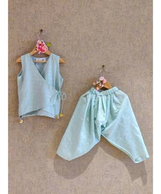 Pastel Green Dhoti Set 1