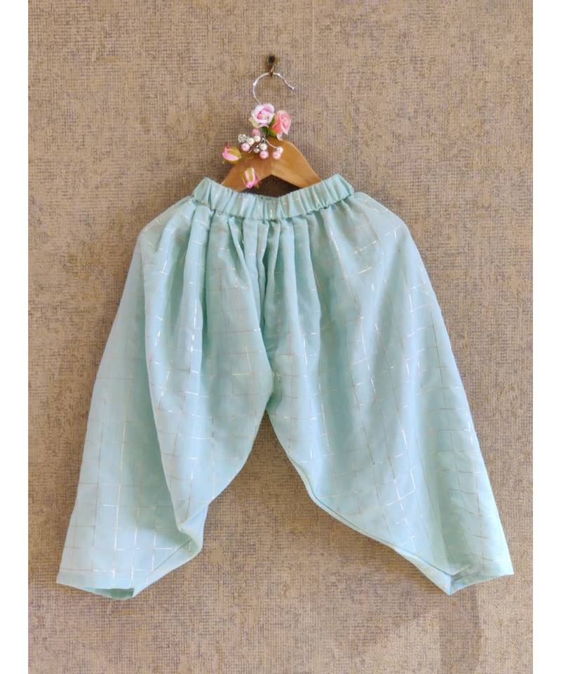 Pastel Green Dhoti Set