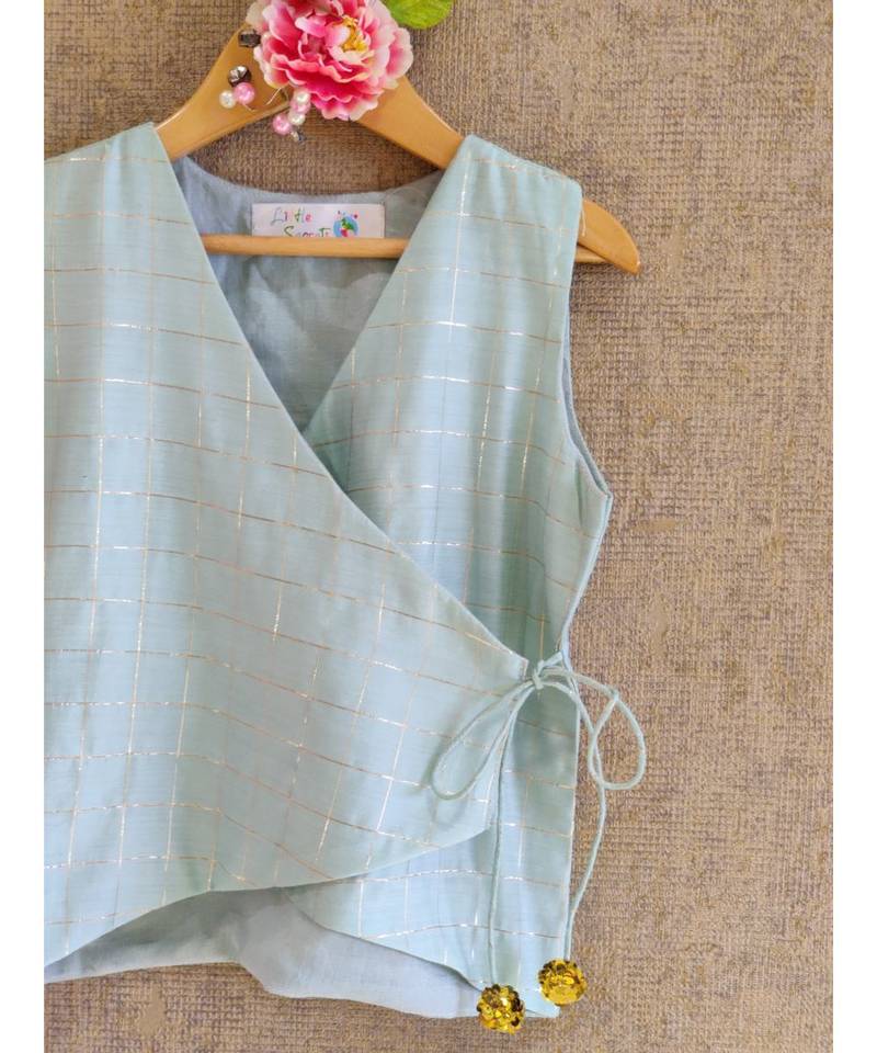 Pastel Green Dhoti Set