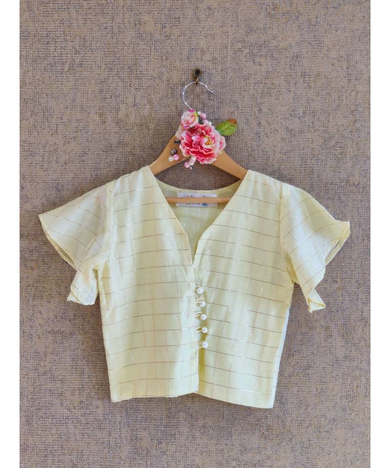 Pastelyellow Dhoti Set