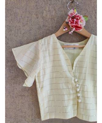Pastelyellow Dhoti Set 4