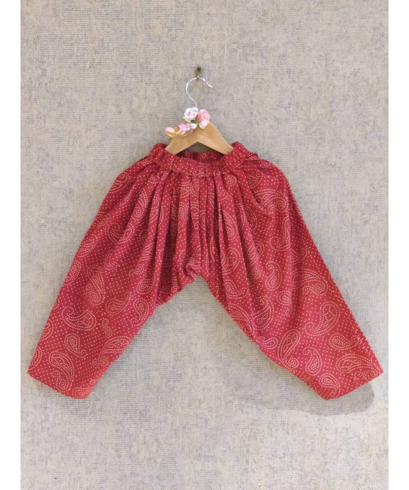 Blue And Maroon Dhoti Set