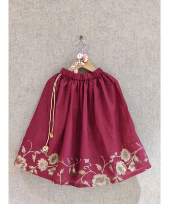 Cream Gota Top With Ghaghra 4