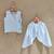 Powder Blue Dhoti Set