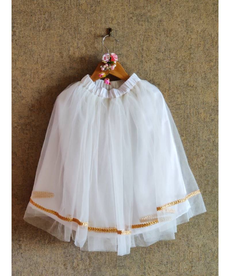 Flower Print Crop Top And Ghaghra