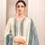 White Cotton Jam Silk Women's Unstitched Dress Material