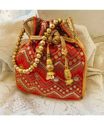 Raw Silk Designer Potlis 1