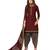 Women's Maroon & Black Cotton Printed Unstitch Dress Material With Dupatta