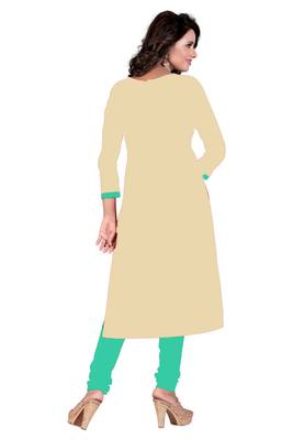 Beige embroidered banarasi cotton salwar 2