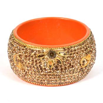 Hyderabadi Bridal Joda, Golden Bangle Set For Women And Girls Stylish 14 Pieces 4