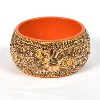 Hyderabadi Bridal Joda, Golden Bangle Set For Women And Girls Stylish 14 Pieces 3