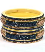 Hyderabadi Beautiful Stones Bangles For Women And Girls Party Wear Set Of 6