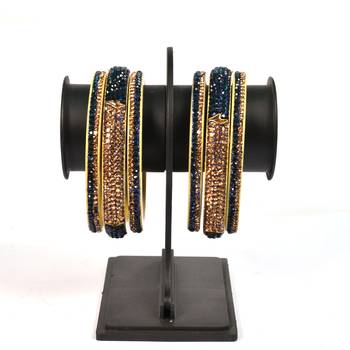 Hyderabadi Beautiful Stones Bangles For Women And Girls Party Wear Set Of 6 2