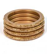 Hyderabadi Beautiful Stones Bangles For Women And Girls Party Wear Set Of 4