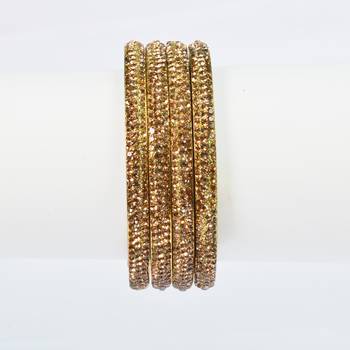 Hyderabadi Beautiful Stones Bangles For Women And Girls Party Wear Set Of 4 3