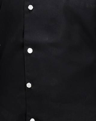 Black plain cotton silk boys-kurta-pyjama 3