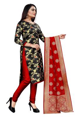 Black self design brocade salwar 2