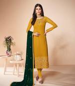 Black embroidered santoon salwar